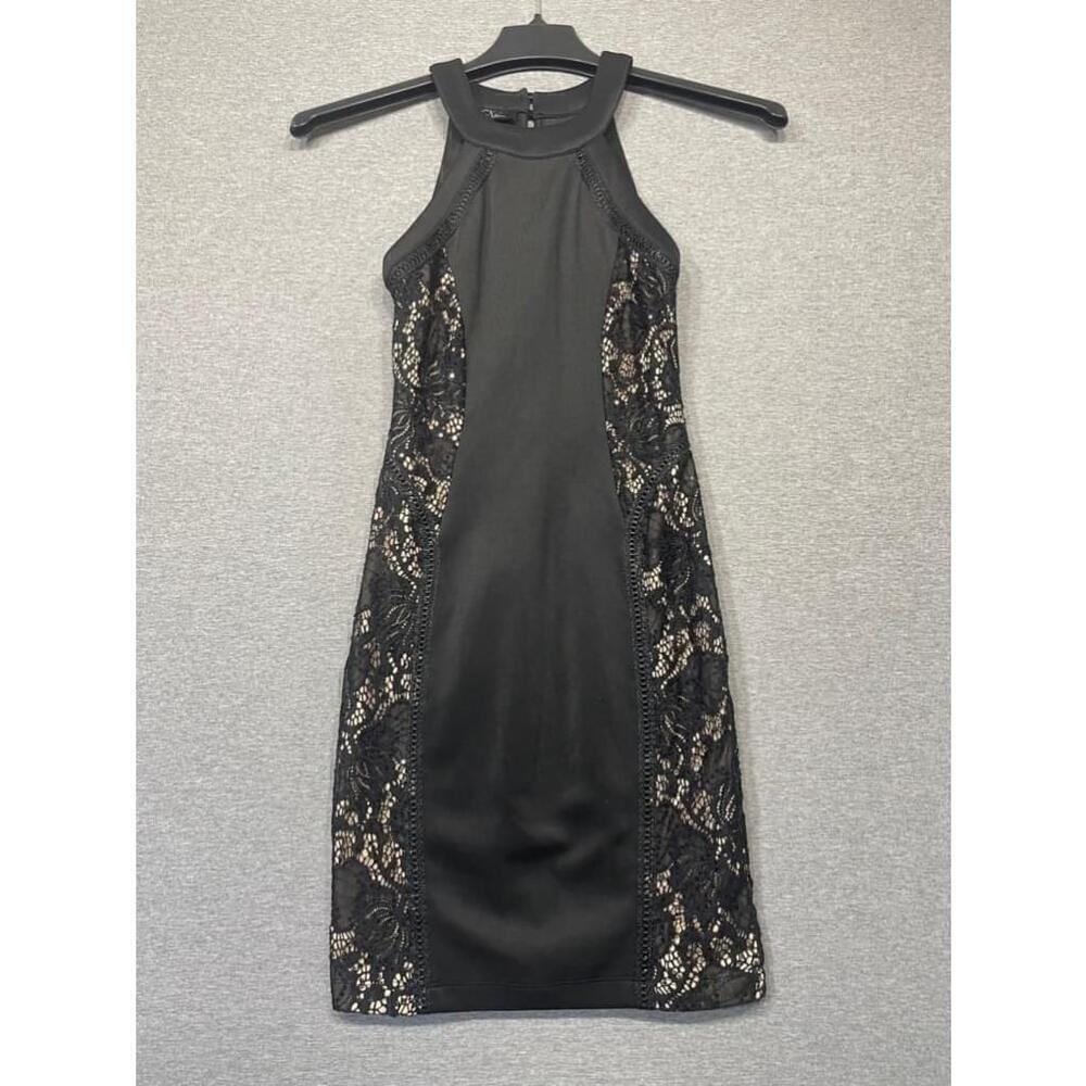 Women's BCX Black and Gold Lace Dress Size 0